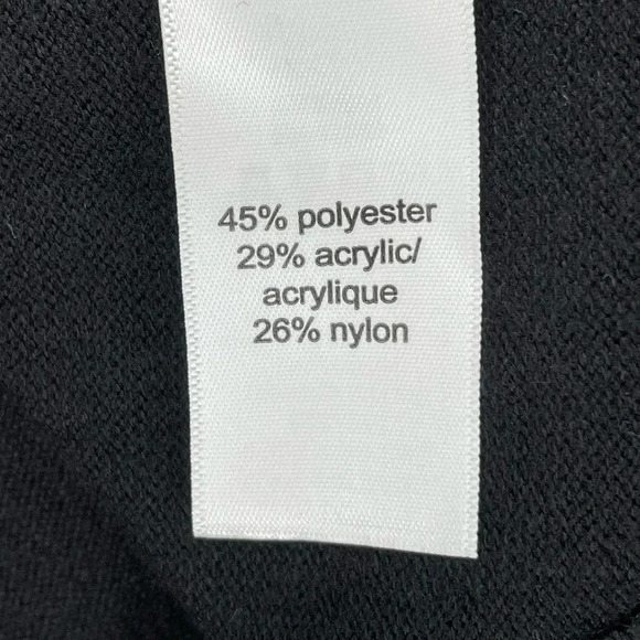 Maurices Black Maroon Color Block Long Cardigan Sweater Womwn Size Small Stretch - Picture 5 of 7